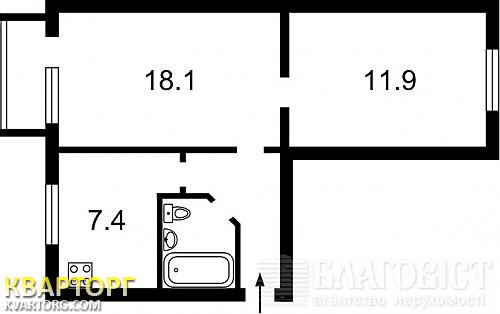 Sell 2-room apartment. Киев, Донца — photo 2
