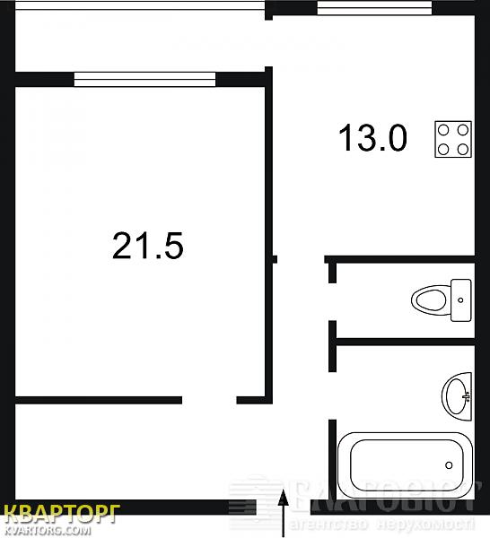 Sell 1-room apartment. Киев,  Срибнокильская — photo 2