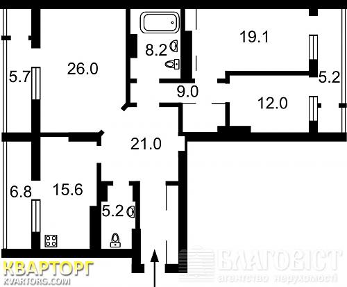 Sell 3-room apartment. Киев,  Щорса — photo 2