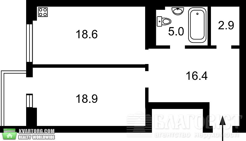 Sell 1-room apartment. Киев,  Щорса — photo 2