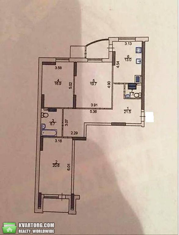 Sell 3-room apartment. Киев,  Ахматовой — photo 3