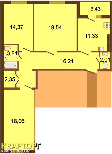Sell 3-room apartment. Киев, Чубинского — photo 1