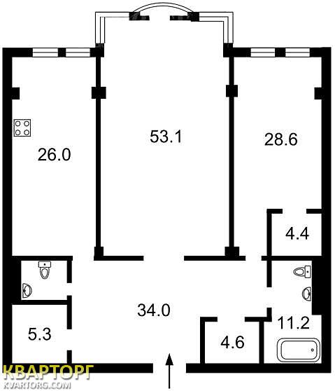 Sell 2-room apartment. Киев, Грушевского — photo 4