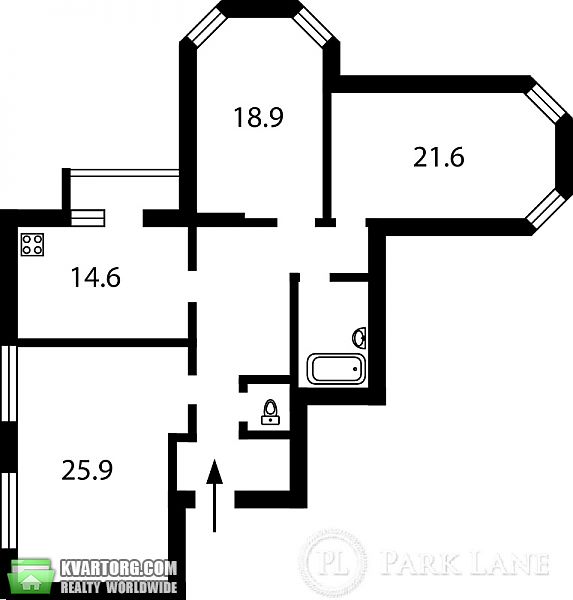 Sell 3-room apartment. Киев, Амосова — photo 2