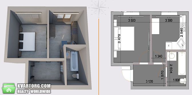 Sell 1-room apartment. Киев, Майкопская — photo 3