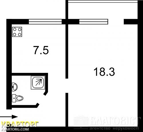 Sell 1-room apartment. Киев,  Гончара — photo 2