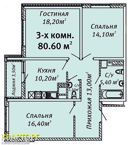 Sell 3-room apartment. Одесса, Люстдорфская дорога — photo 1