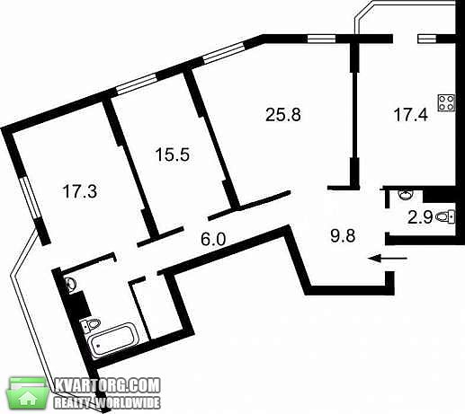 Sell 3-room apartment. Киев,  Ломоносова — photo 2