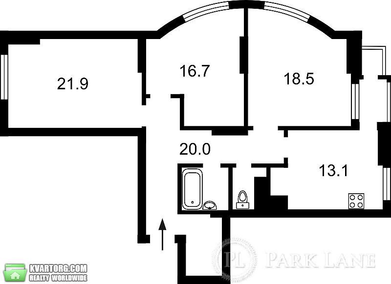 Sell 3-room apartment. Киев,  Ахматовой — photo 2