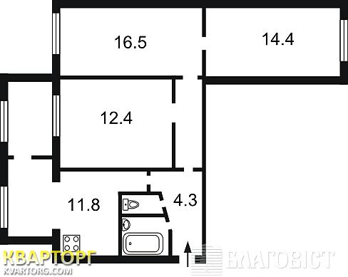 Sell 3-room apartment. Киев, Киотто — photo 2