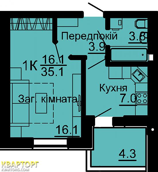Sell 1-room apartment. Киев, сагайдачного — photo 1