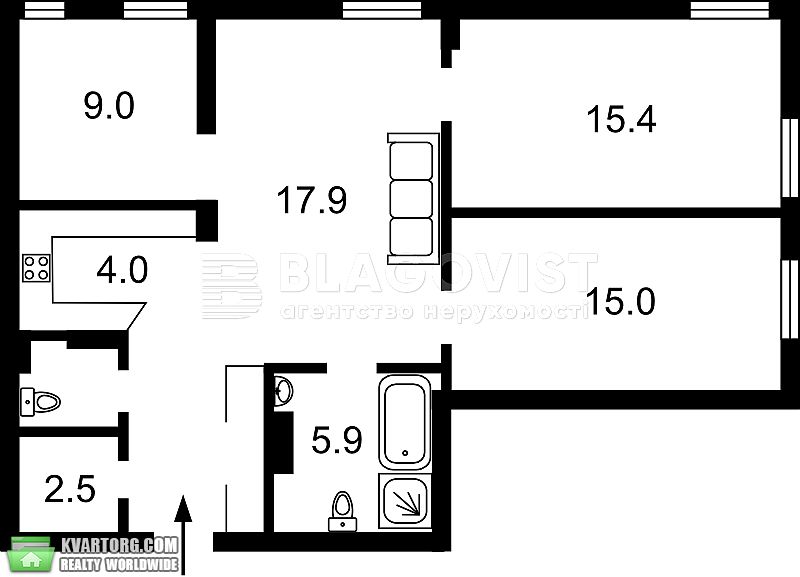 Sell 4-room apartment. Киев, Регенераторная — photo 6