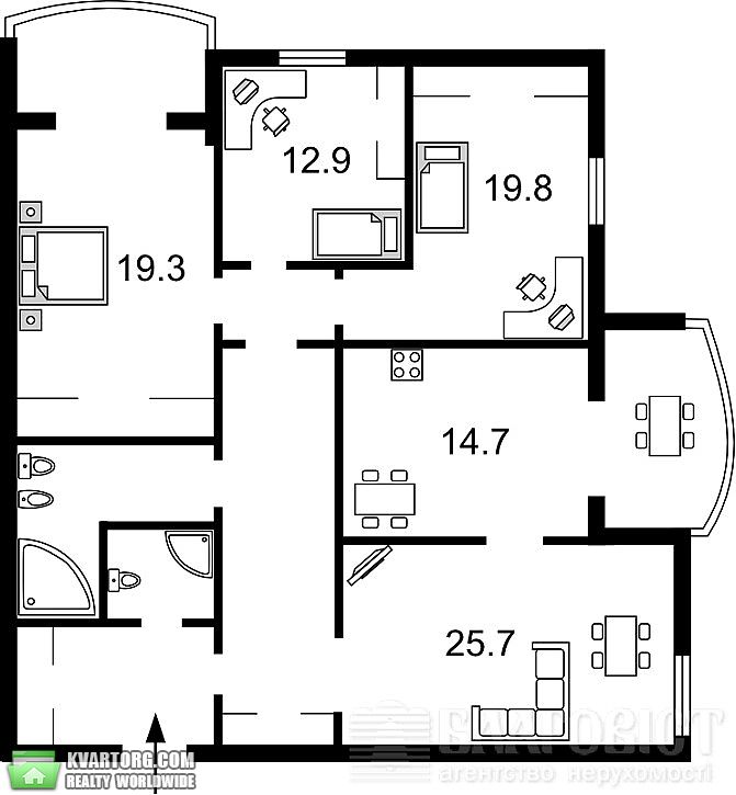 Sell 4-room apartment. Киев,  Героев Сталинграда пр — photo 3
