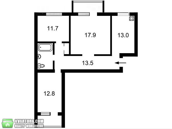 Sell 3-room apartment. Киев, Ялтинская — photo 9