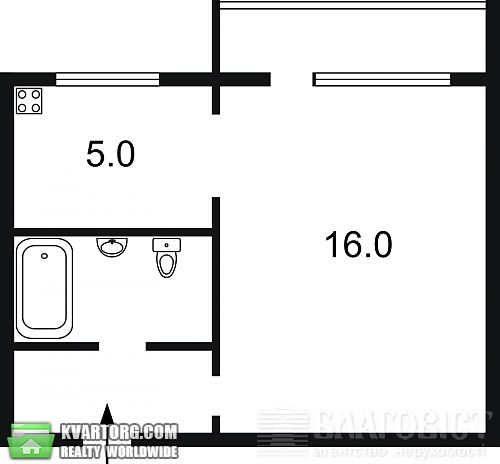 Sell 1-room apartment. Киев, 40летия Октября — photo 2