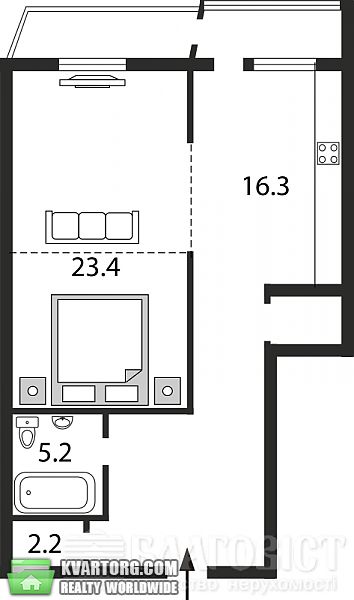 Sell 2-room apartment. Киев, Героев Сталинграда пр — photo 1