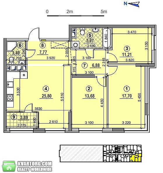 Sell 3-room apartment. Киев, Сверстюка — photo 3