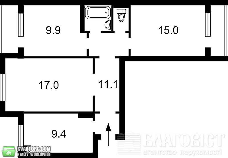 Sell 3-room apartment. Киев,  Гмыри — photo 5