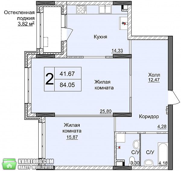 продам 2-комнатную квартиру. Киев,   Драгомирова  - фото 1