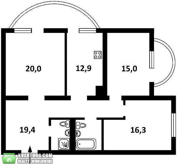 Sell 3-room apartment. Киев,  Героев Сталинграда пр — photo 6