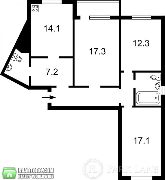 Sell 3-room apartment. Киев,  Григоренко пр — photo 2