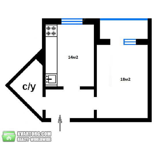 Rent out 1-room apartment. Киев,  Яблонской — photo 3