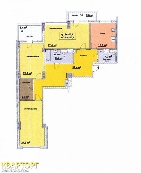 Sell 3-room apartment. Киев, Драгомирова — photo 1