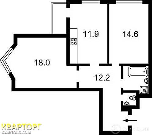 Sell 2-room apartment. Киев, Восресенская 12 — photo 2