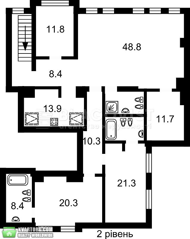 Sell 5-room apartment. Киев,  Богдана Хмельницкого — photo 2