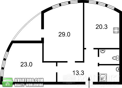 Sell 2-room apartment. Киев, Краснозвездный пр — photo 4