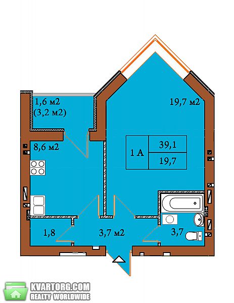 Sell 1-room apartment. Киев, Радужная — photo 1