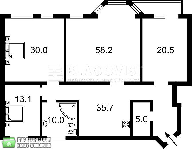 Sell 4-room apartment. Киев, Омельяновича -Павленка — photo 2