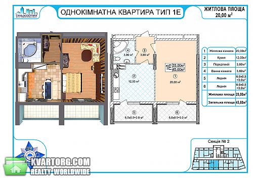 Sell 1-room apartment. Киев, Правды пр — photo 1