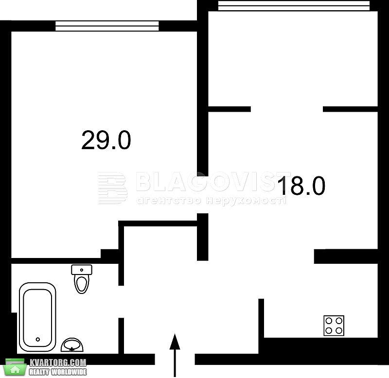 Sell 2-room apartment. Киев, Трускавецька — photo 1