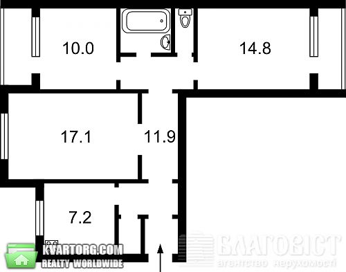 Sell 3-room apartment. Киев, Героев Сталинграда пр — photo 7