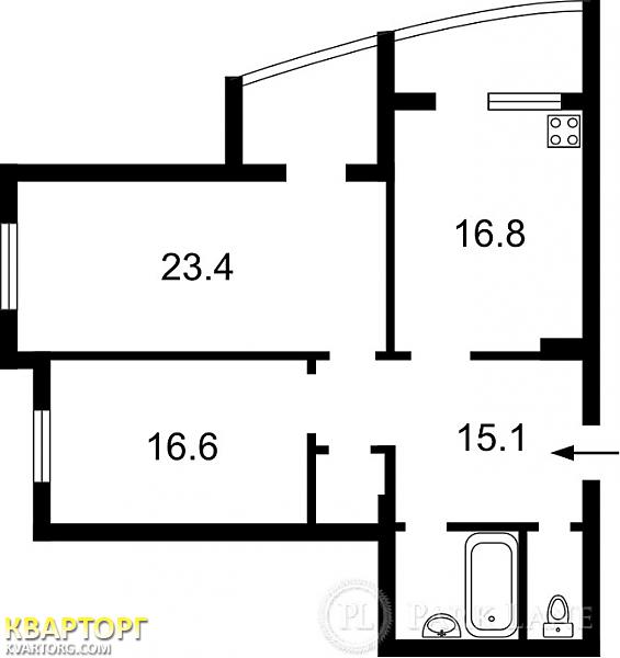 Sell 2-room apartment. Киев, Бударина — photo 2