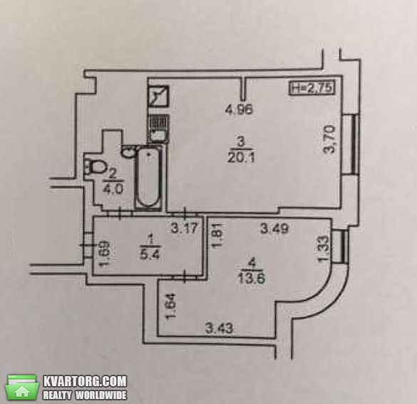 Sell 1-room apartment. Киев,  Майорова — photo 1
