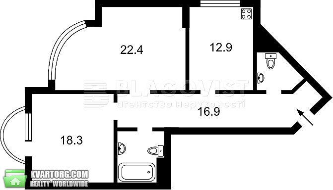 Sell 2-room apartment. Киев,  Симоненка Василя, 5, — photo 2