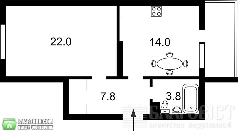 Sell 1-room apartment. Киев,  Кондратюка — photo 10
