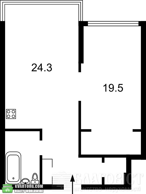 Sell 1-room apartment. Киев,  Днепровская наб — photo 2
