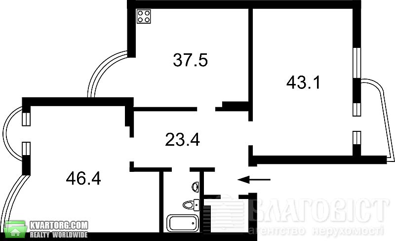 Sell 3-room apartment. Киев,  Франко — photo 5