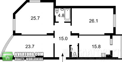 Sell 3-room apartment. Киев, Коломиевский пер — photo 3