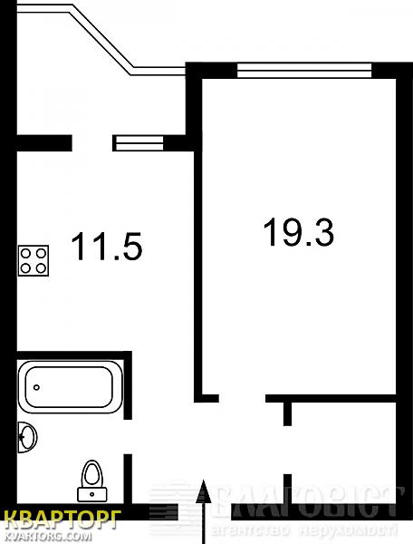 Sell 1-room apartment. Киев, Бажана — photo 2
