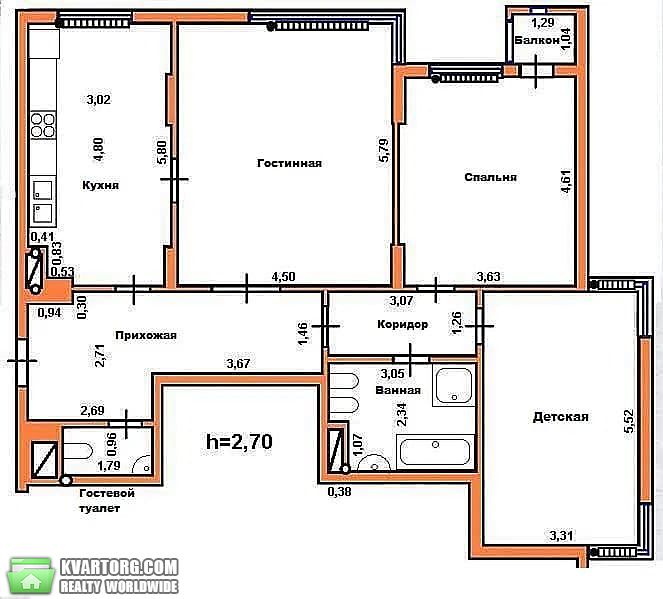Rent out 3-room apartment. Киев, Лобановского — photo 8