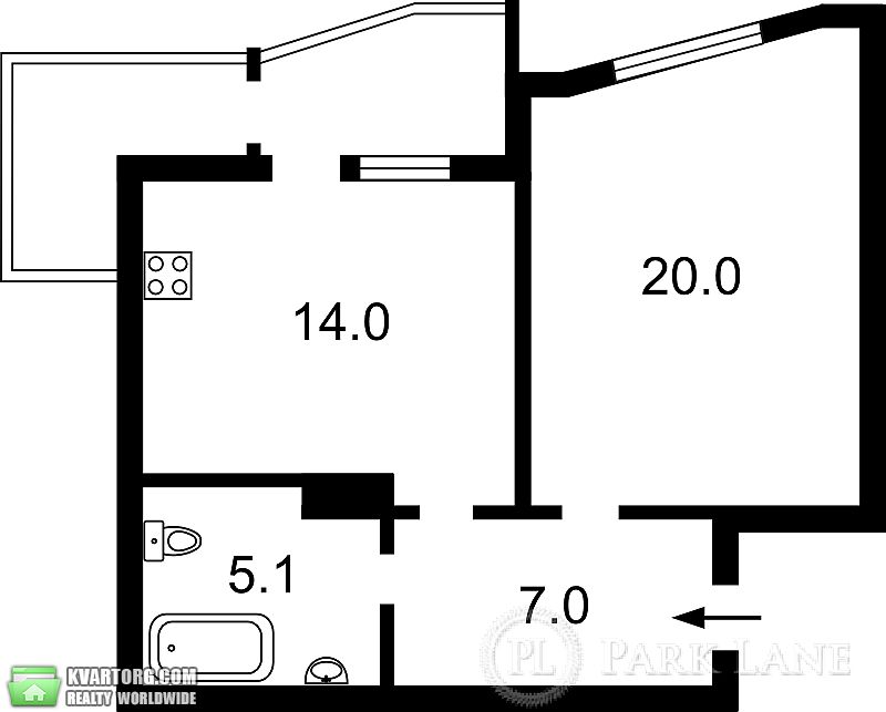 Sell 1-room apartment. Киев,  Харьковское шоссе — photo 4
