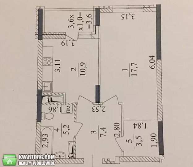 Sell 1-room apartment. Киев,  Комарова — photo 8