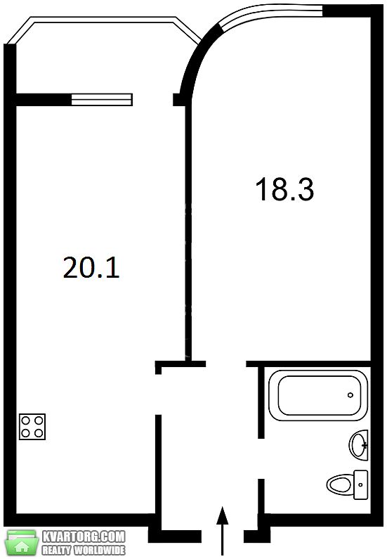 Sell 2-room apartment. Киев,  Днепровская наб — photo 10