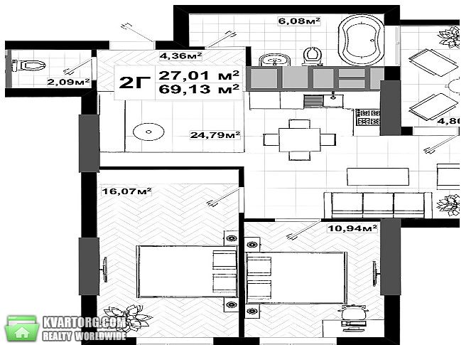 Sell 2-room apartment. Киев,  Телиги — photo 5