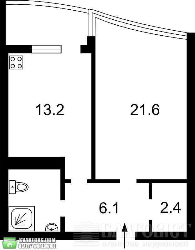 Sell 1-room apartment. Киев,  Вышгородская — photo 4