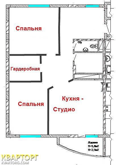 продам 3-комнатную квартиру. Киев,   Кольцова бул - фото 3